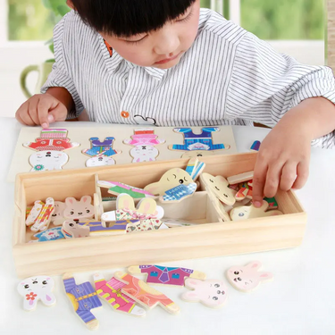 EcoToys ChicCub | Estimula la creatividad y la fantasía - Rompecabezas de disfraces Boris